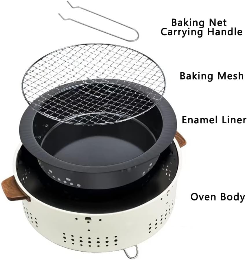 Portable Charcoal BBQ Grill & Stove - Image 2