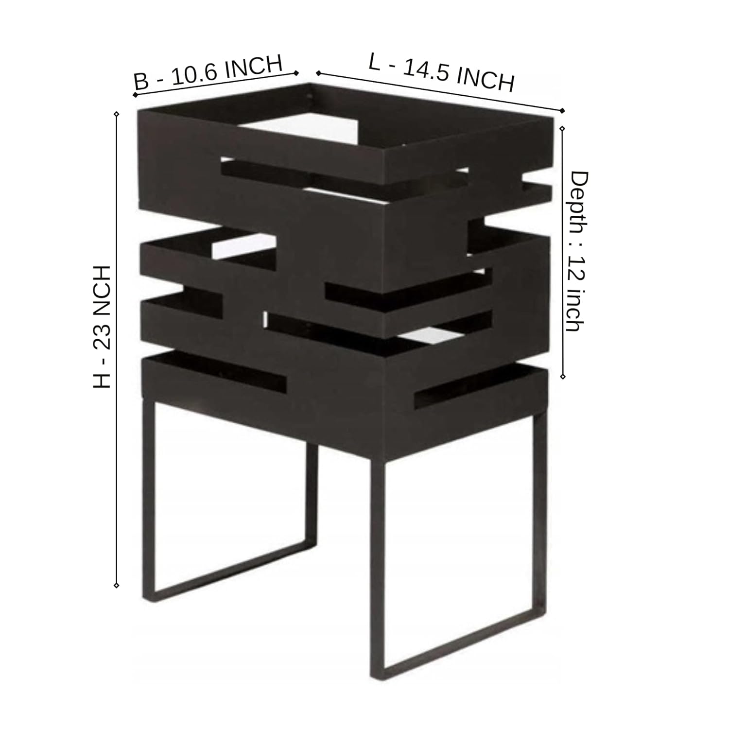 Rustic Cube Fire Pit (Wood Burning) - Image 2