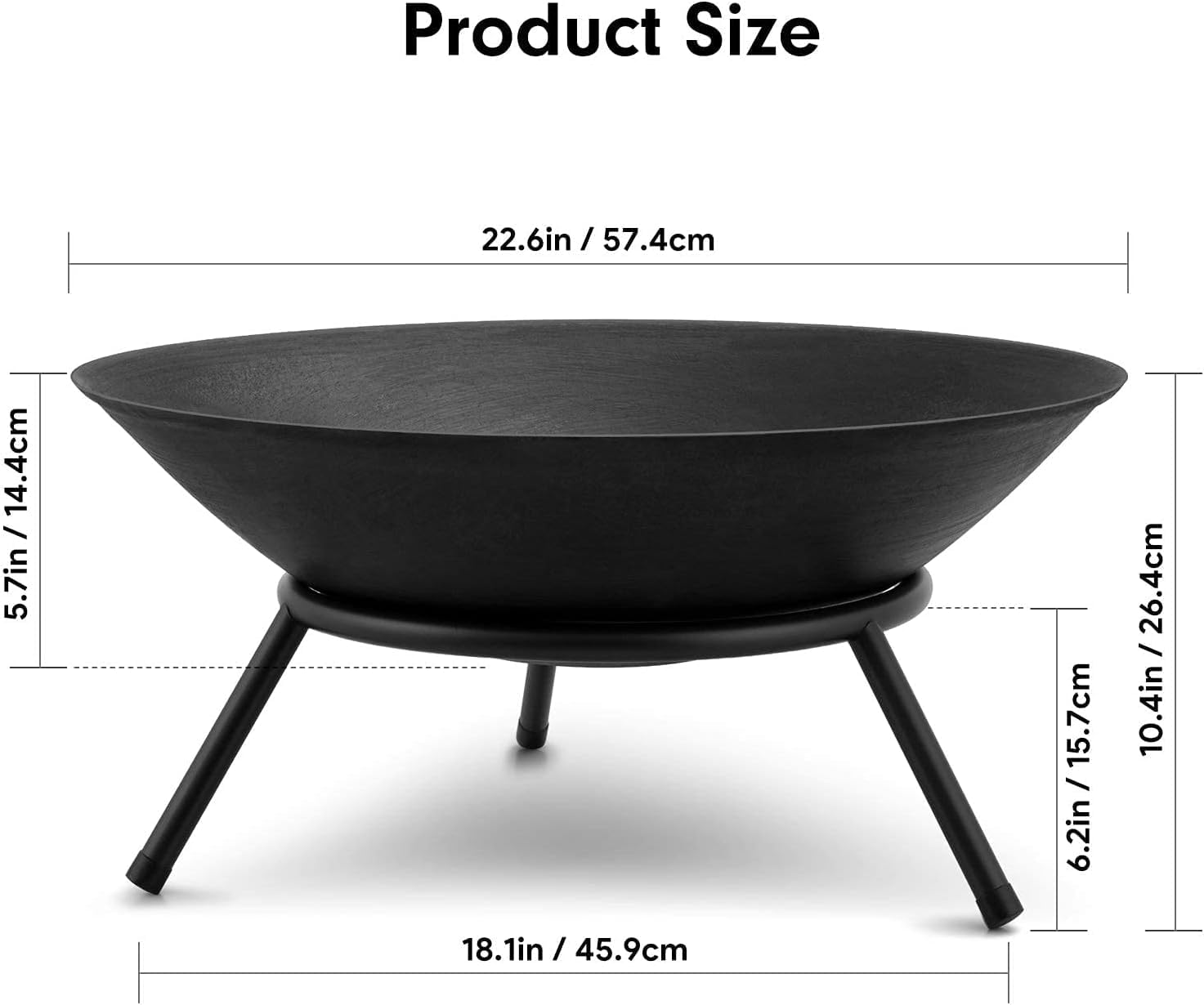 Steel Fire Bowl for Garden & Outdoor - Image 2