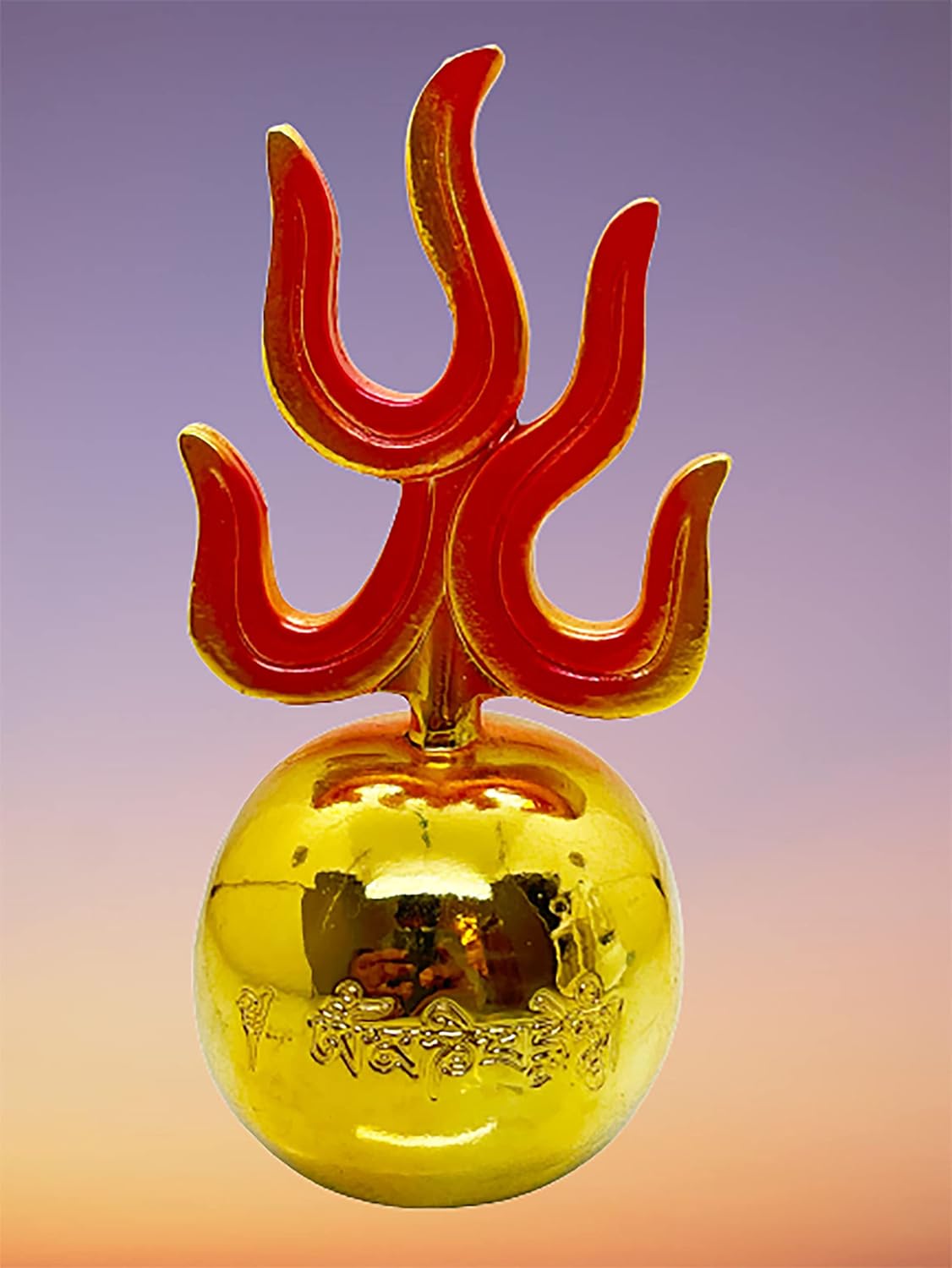 Golden Feng Shui Fire Ball Showpiece - Image 2