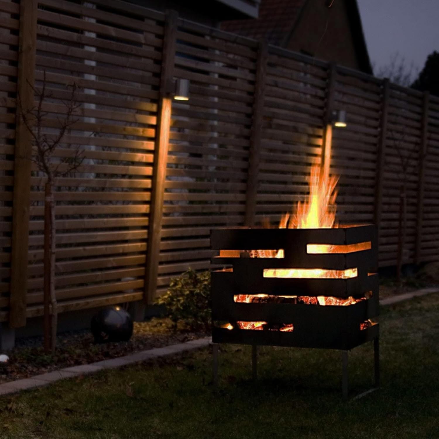 Rustic Cube Fire Pit (Wood Burning) - Image 4