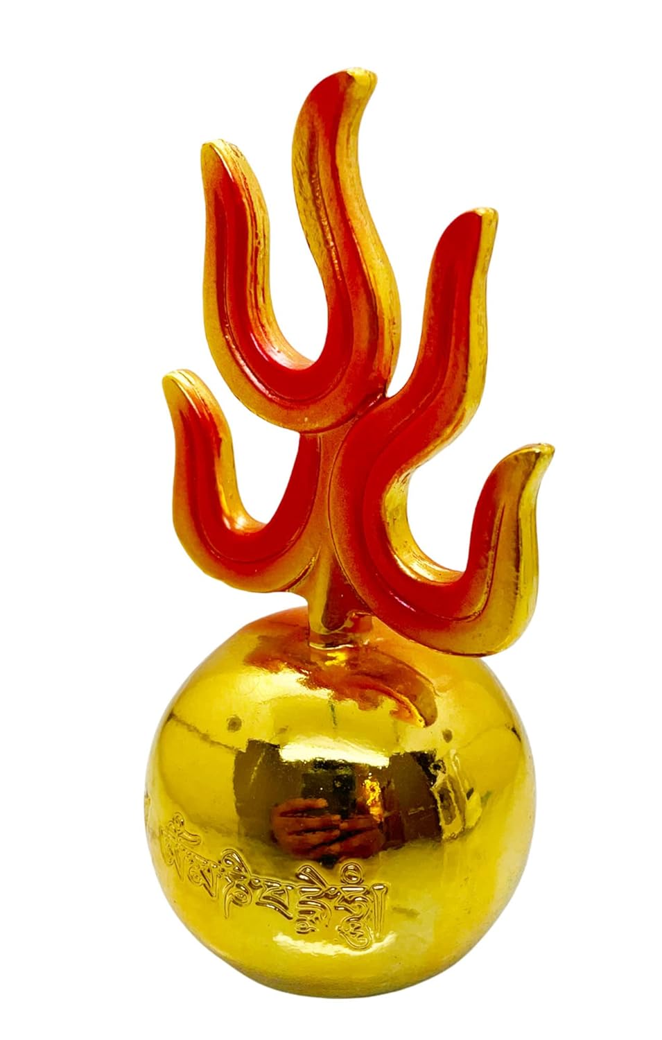 Golden Feng Shui Fire Ball Showpiece - Image 3