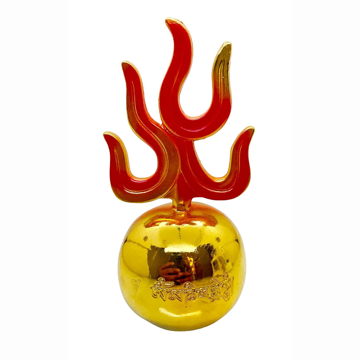 Golden Feng Shui Fire Ball Showpiece