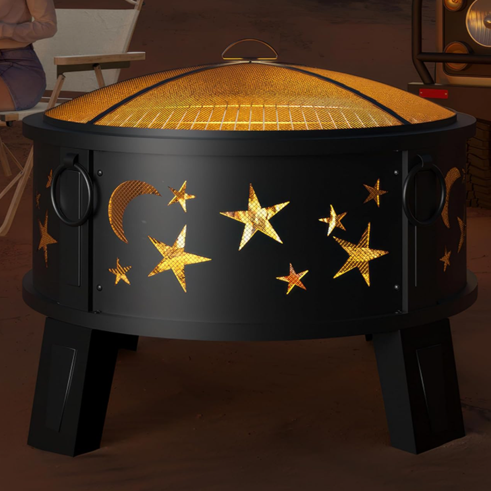 16-Inch Heavy-Duty Portable Bonfire Pit